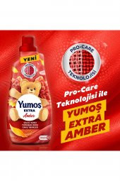Yumoş Extra Konsantre Çamaşır Yumuşatıcısı Amber 1440 ml 60 Yıkama x3 Adet - 4