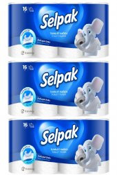 Selpak Tuvalet Kağıdı Hijyen 16 lı x 3 Adet - 2
