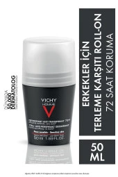 Vichy Erkekler İçin 72 Saat Terleme Karşıtı Etkili Roll-On 50 ml 3337871320362 - 2