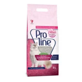 Proline Doğal Topaklanan Baby Powder Kokulu Kedi Kumu 5 Lt - 1