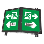 Arsel Polıte-T POT-1213 Sıva Üstü Karayolu Tünel Yönlendirme Armatürü Sürekli ve Kesintide 180dk. Yanan thumbnail 1