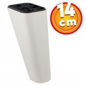 Lüks Mobilya Kanepe Sehpa TV Ünitesi Koltuk Ayağı 14 cm Krem Oval Baza Ayak - 1