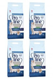 ProLine Topak İnce Parfümsüz Bentonit Kedi Kumu 5lt 4 Adet - 1