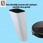 Lüks Mobilya Kanepe Sehpa TV Ünitesi Koltuk Ayağı 14 cm Beyaz Oval Baza Ayak thumbnail 4