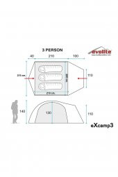 Evolite Excamp 3 Pro Çadır - 8
