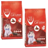 Vancat Naturel Beyaz İnce Taneli Kedi Kumu 10 Kg *2 Adet - 1