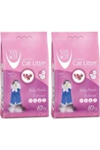 Van Cat Baby Powder Parfümlü Kedi Kumu 10 Kg 2 Adet - 1