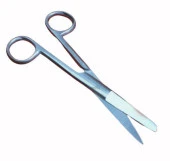 Makas 14 cm Düz Uçlu Paslanmaz Çelik Ekstra Kalite - 1