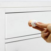Porselen Düğme Çekmece Dolap Kapak Kulpu Kulbu Porselen Bakır Kulp - 3