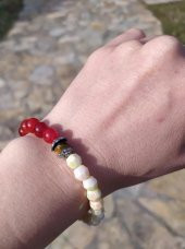 Bileklik Doğal Taş Çakra Elastik Sevgili Çift Bilekliği Unisex Bilezik 13979 thumbnail 2