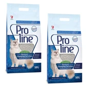 Pro Line Naturel Parfümsüz Kedi Kumu 10 Lt 2 Adet - 1