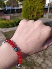 Bileklik Doğal Taş Çakra Elastik Sevgili Çift Bilekliği Unisex Bilezik 13985 - 3