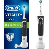 Oral-B Vitality D100 Cross Action Siyah Şarjlı Diş Fırçası - 1