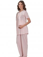 Emose 3948 Lohusa-Hamile KısaKol Pijama Takım - 1