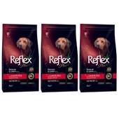 Reflex Plus Orta Büyük Irk Kuzu-Pirinç +7 Yaşlı Köpek Maması 3 Kg  Adet - 1