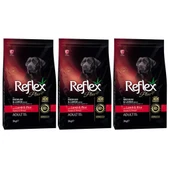 Reflex Plus Orta Büyük Irk Kuzulu Pirinçli Yetişkin Köpek Maması 3 Kg 3 Adet - 1
