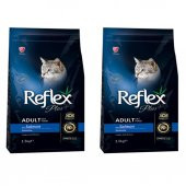 Reflex Plus Somon Balıklı Yetişkin Kedi Maması 1,5 Kg 2'Li Set - 1