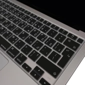 MacBook Air 13 inç klavye koruyucu Arapça baskılı UK Enter uyumlu M1 A2337 A2179 silikon - 6
