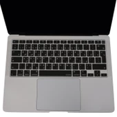 MacBook Air 13 inç klavye koruyucu Arapça baskılı UK Enter uyumlu M1 A2337 A2179 silikon - 4