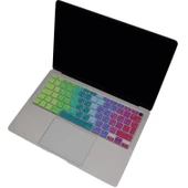 Arapça Klavye Macbook Air M1 13 inç Kılıf (TouchID'li Air) A2337 A2179 UK Enter ile Uyumlu Dazzle - 6