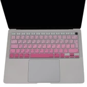 Arapça Klavye Koruyucu Macbook Air M1 13inç (TouchID'li Air) A2337 A2179 UK Enter ile Uyumlu Gradient - 3