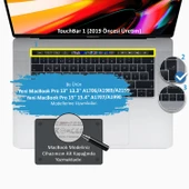 Arapça Klavye Macbook Pro Koruyucu (Touchbar'lı) A1706 A1989 A2159 A1707 A1990 UK Enter Uyumlu Dazzle - 2