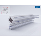 Duşakabin Mıknatıslı Fitil ve 2 Adet Suluk Fitili Cam 5mm 6mm 180 cm Oval Köşe Düz Uyumlu - 4