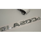 Benz GLA 200d Bagaj Krom Metal 3M 3D Yazı Logo - 3