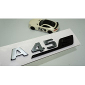 DK Benz A 45S Bagaj Siyah Krom ABS 3M 3D Yazı Logo - 1