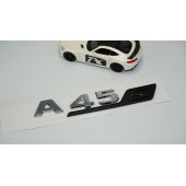 DK Benz A 45S Bagaj Siyah Krom ABS 3M 3D Yazı Logo - 2