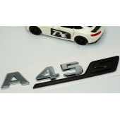 DK Benz A 45S Bagaj Siyah Krom ABS 3M 3D Yazı Logo - 3