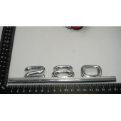 Benz W111 280 Bagaj Krom Metal 3M 3D Yazı Logo - 5