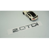 DK Audi 2.0 TDi B7 B8 B9 Krom ABS 3M 3D Bagaj Yazı Logo - 2