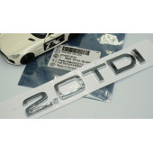 DK Audi 2.0 TDi B7 B8 B9 Krom ABS 3M 3D Bagaj Yazı Logo - 6