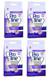 Pro Line Lavanta Kokulu Bentonit Kedi Kumu 5 lt 4 Adet - 1