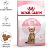 Royal Canin Kitten Sterilised Kısırlaştırılmış Yavru Kedi Maması 2 kg - 2