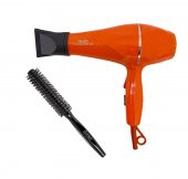 Trendy Profesyonel Fön Makinesi Turuncu + Hydra Berber Fön Fırçası - 1