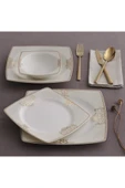 Güral Porselen Caroline Gold 62 Parça Bone Porselen Yemek Takımı Gbscr85kyt8405686 Bone Yemek Takımı thumbnail 1