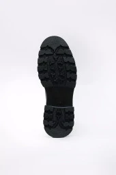 Capri Vegan Deri Termal Kauçuk Siyah Rengi Yarım Bot 45027 thumbnail 3