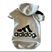 Gri Adidog Kapşonlu Duo Kedi Sweatshirt Duo - 5