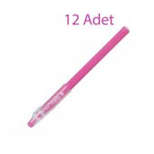 Pilot Frixion Ball Stick Roller Silinebilir Jel Kalem 0.7 mm Pembe F08-P 12 Adet - 1