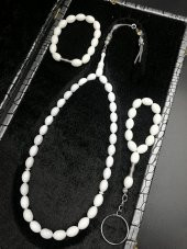 Corian (mermer) Taşı Tesbih (bileklik Ve Anahtarlık Hediyeli) - 1