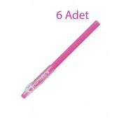 Pilot Frixion Ball Stick Roller Silinebilir Jel Kalem 0.7 mm Pembe F08-P 6 Adet - 1