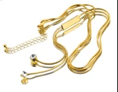 Koton Altın Renk Metal Parlak Taşlı Bayan Kolye 42 cm - 3