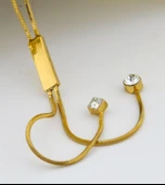 Koton Altın Renk Metal Parlak Taşlı Bayan Kolye 42 cm - 4