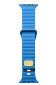 Apple Watch Ultra 49mm Uyumlu KRD-73 Şerit Tasarım Lüx Silikon Kordon - 1