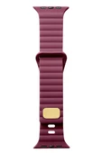 Apple Watch Ultra 49mm Uyumlu KRD-73 Şerit Tasarım Lüx Silikon Kordon - 12
