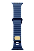 Apple Watch Ultra 49mm Uyumlu KRD-73 Şerit Tasarım Lüx Silikon Kordon - 7