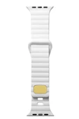 Apple Watch Ultra 49mm Uyumlu KRD-73 Şerit Tasarım Lüx Silikon Kordon - 9