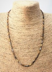 316L CERRAHİ ÇELİK GOLD/GÜMÜŞ 55 CM 2MM KALINLIK ÇELİK KOLYE-ÇKOL87 - 3